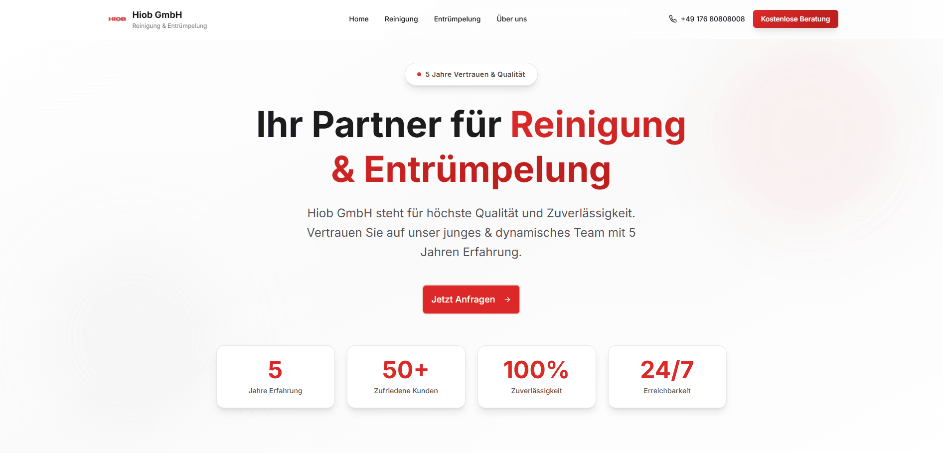 Hiob GmbH Website